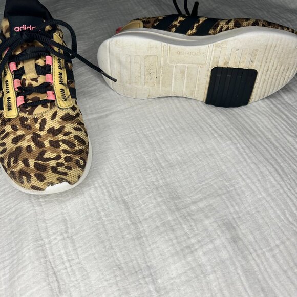 ADIDAS GIRLS Racer TR21 Leopard Running Shoe SIZE 2 - Picture 4 of 9
